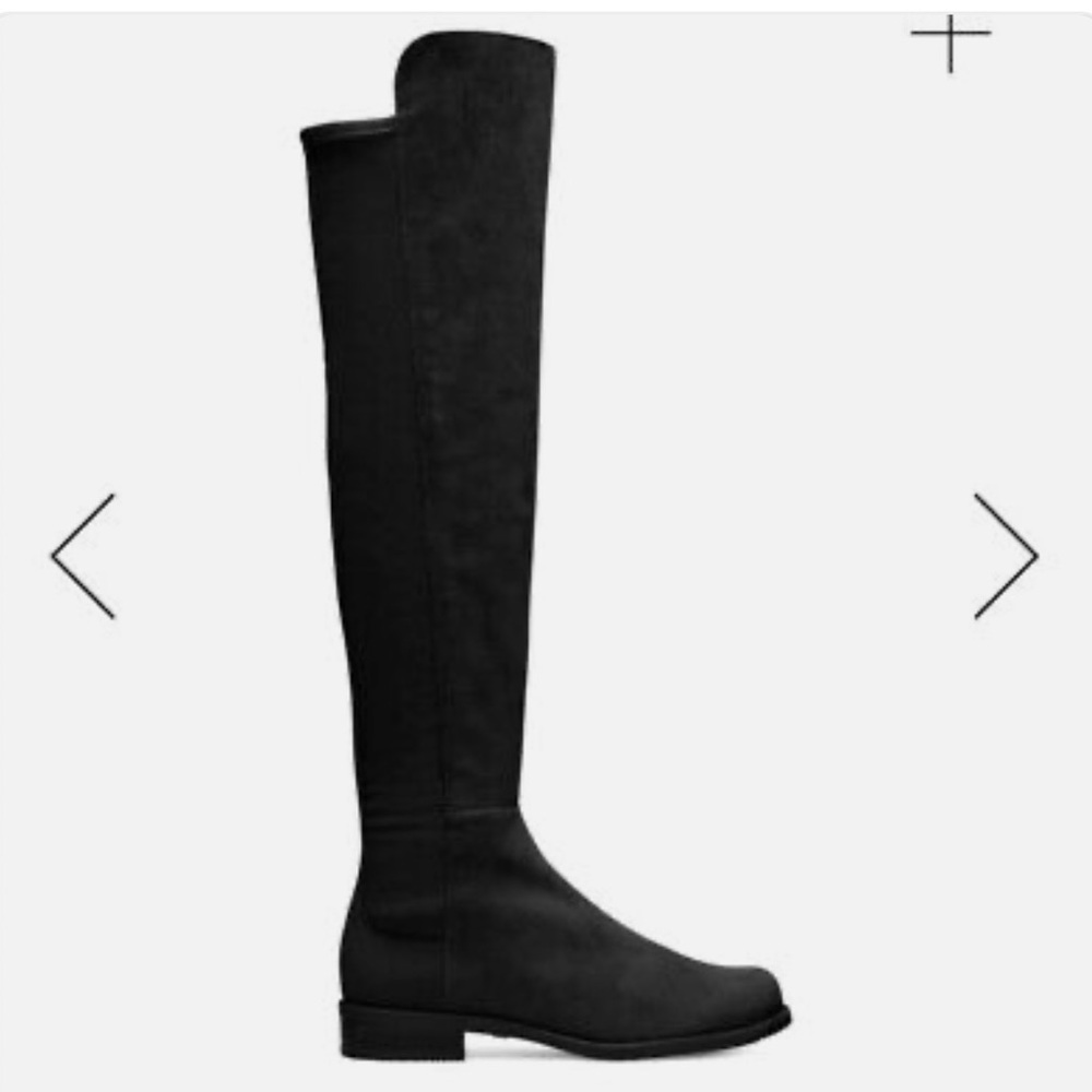 Stuart Weitzman 5050 Boots In Suede Size 6m Black… - image 1